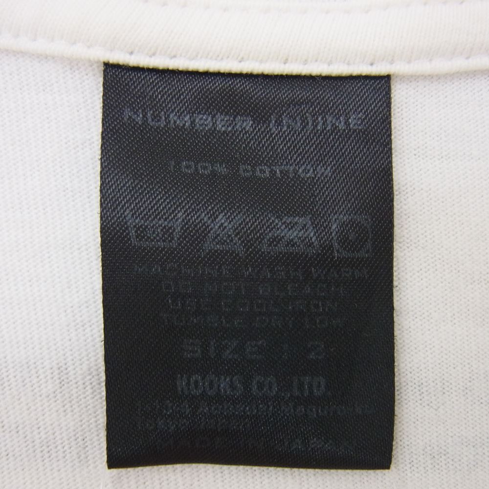 NUMBER(N)INE ナンバーナイン 09AW Kurt Photo Tee カートコバーン プリント 半袖 Tシャツ オフホワイト系 2【中古】