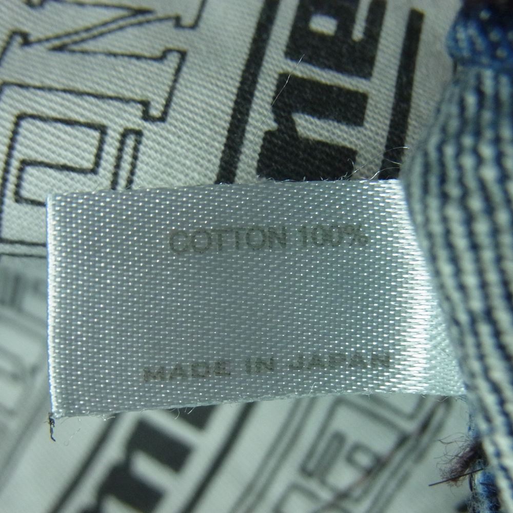 NUMBER(N)INE ナンバーナイン ウォッシュ加工 ストレート デニム パンツ コットン 日本製 インディゴブルー系 3【中古】