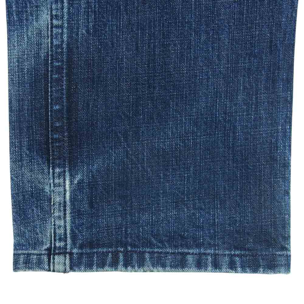 NUMBER(N)INE ナンバーナイン ウォッシュ加工 ストレート デニム パンツ コットン 日本製 インディゴブルー系 3【中古】