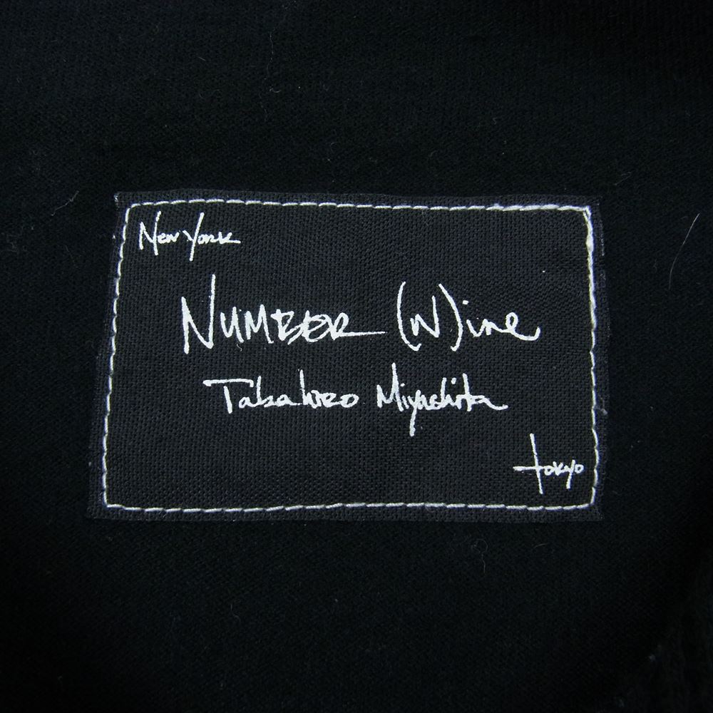 NUMBER(N)INE ナンバーナイン 07SS ABOUT A BOY期 宮下貴裕 本人期 七分袖 フード付き チェック ウエスタン シャツ ブラック系 3【中古】