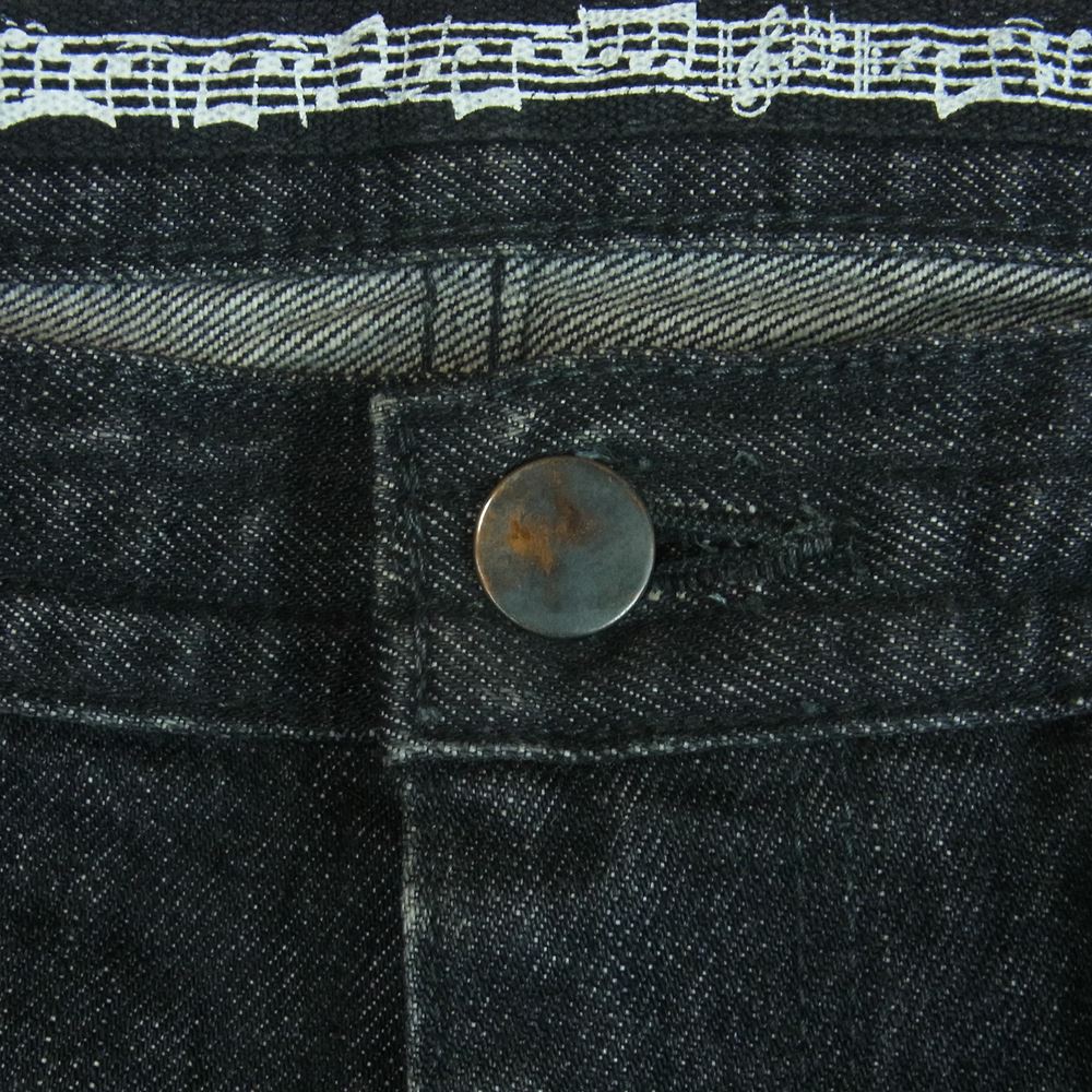 NUMBER(N)INE ナンバーナイン 07AW F07-NNP001A LOVE GOD MURDER期 宮下貴裕 本人期 ダーツ デニム パンツ ダークグレー系 3【中古】