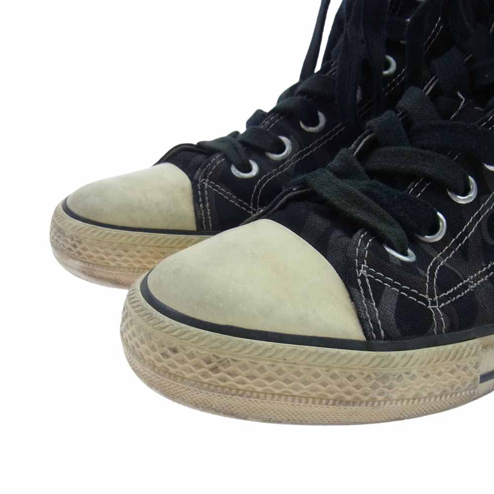 NUMBER(N)INE ナンバーナイン 04AW GIVE期 ギブ 宮下貴裕 本人期 ハートトライバル ハイカット スニーカー ブラック系 グレー系 8【中古】