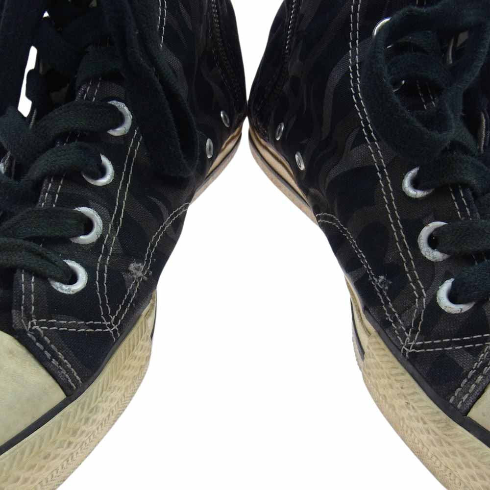 NUMBER(N)INE ナンバーナイン 04AW GIVE期 ギブ 宮下貴裕 本人期 ハートトライバル ハイカット スニーカー ブラック系 グレー系 8【中古】