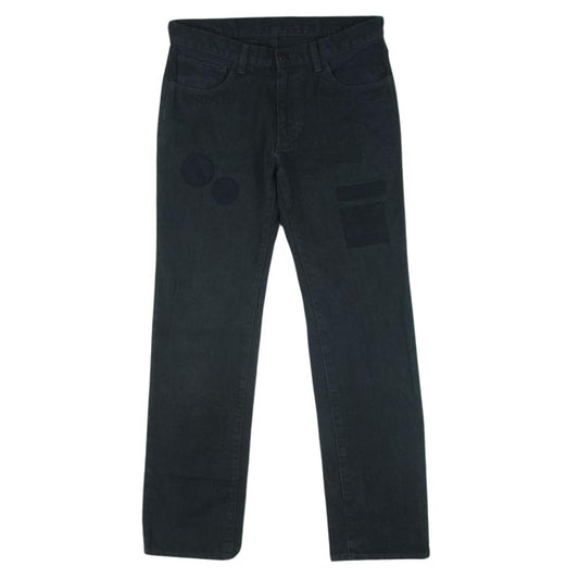 NUMBER(N)INE ナンバーナイン 04AW GIVE期 宮下貴裕 本人期 ワッペンパッチ ブラック デニム パンツ ブラック系 2【中古】