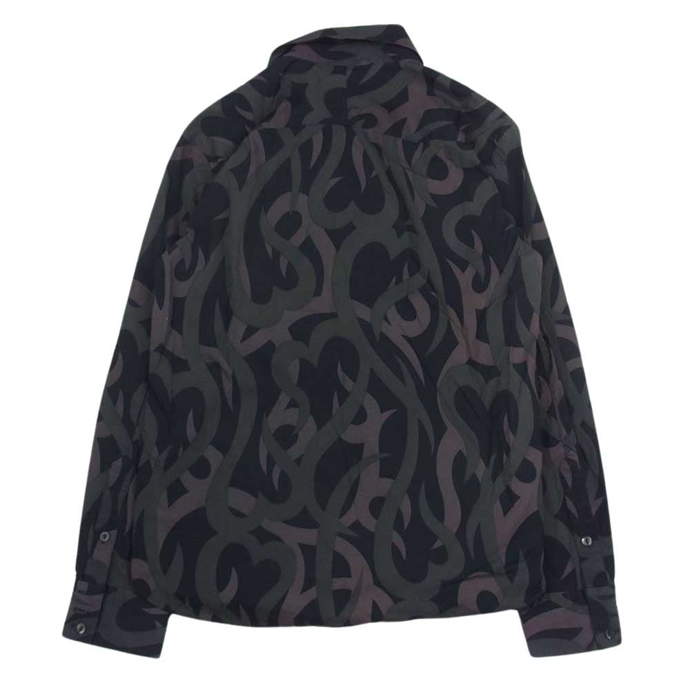 NUMBER(N)INE ナンバーナイン 04AW GIVE期 ギブ 宮下貴裕 本人期 ハートトライバル シャツ 長袖 ブラック系 3【中古】