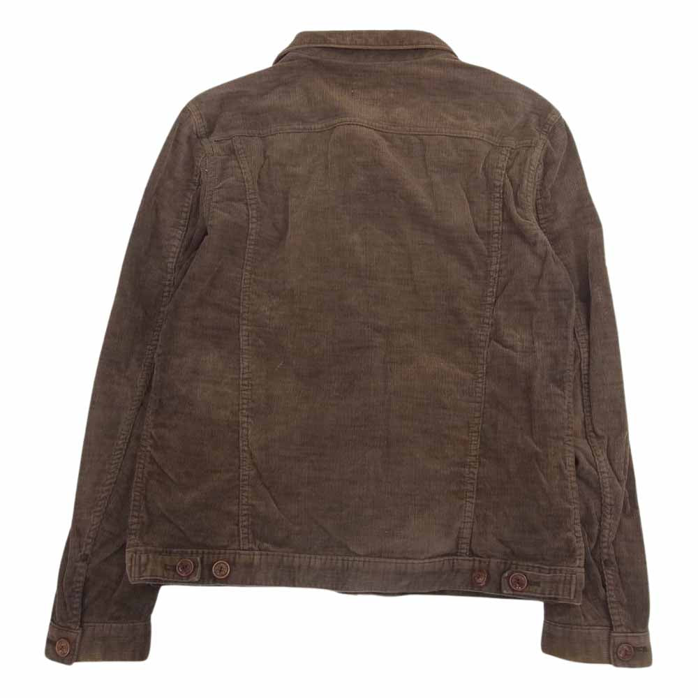 NUMBER(N)INE ナンバーナイン 03AW カート期 宮下貴裕 本人期 PAIN コーデュロイ ニット切替 ウッドボタン トラッカージャケット ブラウン系 3【中古】