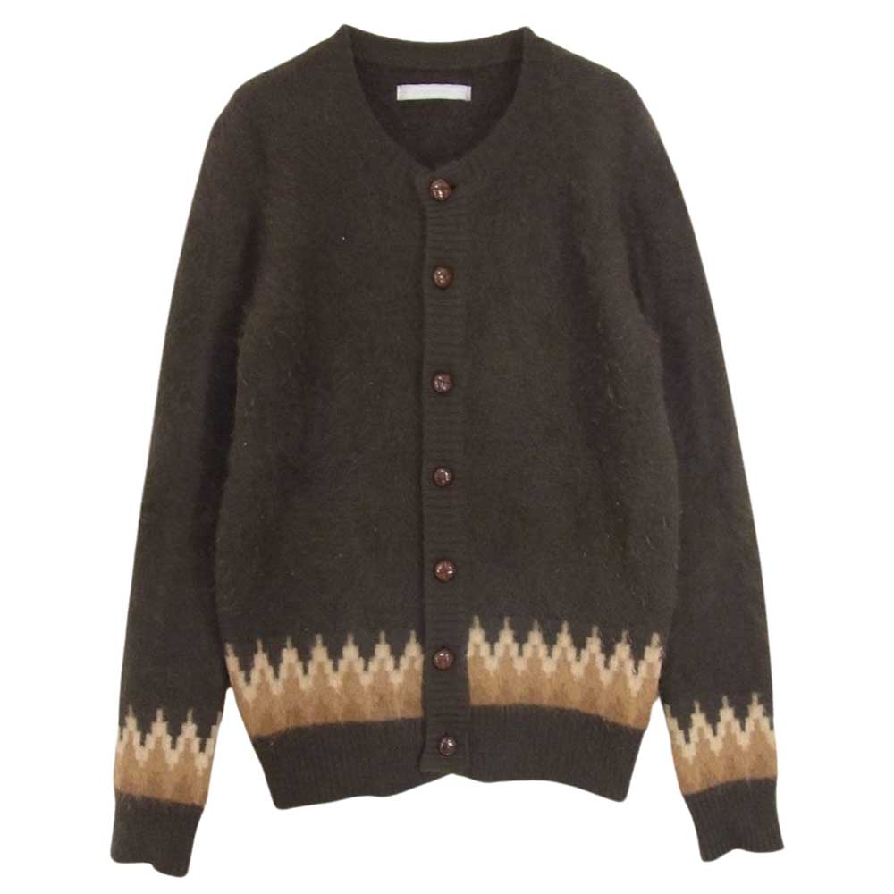 NUMBER(N)INE ナンバーナイン 02AW ジョージ期 宮下貴裕 本人期 アンゴラ シャギー ニット カーディガン ブラウン系 3【中古】