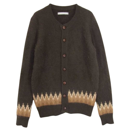 NUMBER(N)INE ナンバーナイン 02AW ジョージ期 宮下貴裕 本人期 アンゴラ シャギー ニット カーディガン ブラウン系 3【中古】