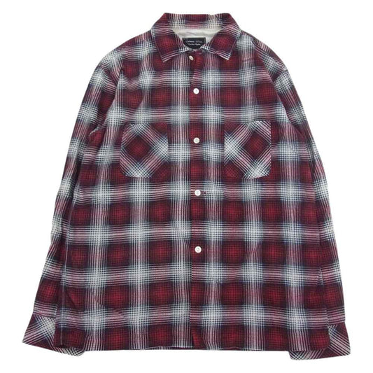 NUMBER(N)INE ナンバーナイン 03AW カート期 TOUCH ME I'M SICK～A NEW MORNING期 宮下貴裕 本人期 サイントチェック ネルシャツ 長袖 レッド系 3【中古】