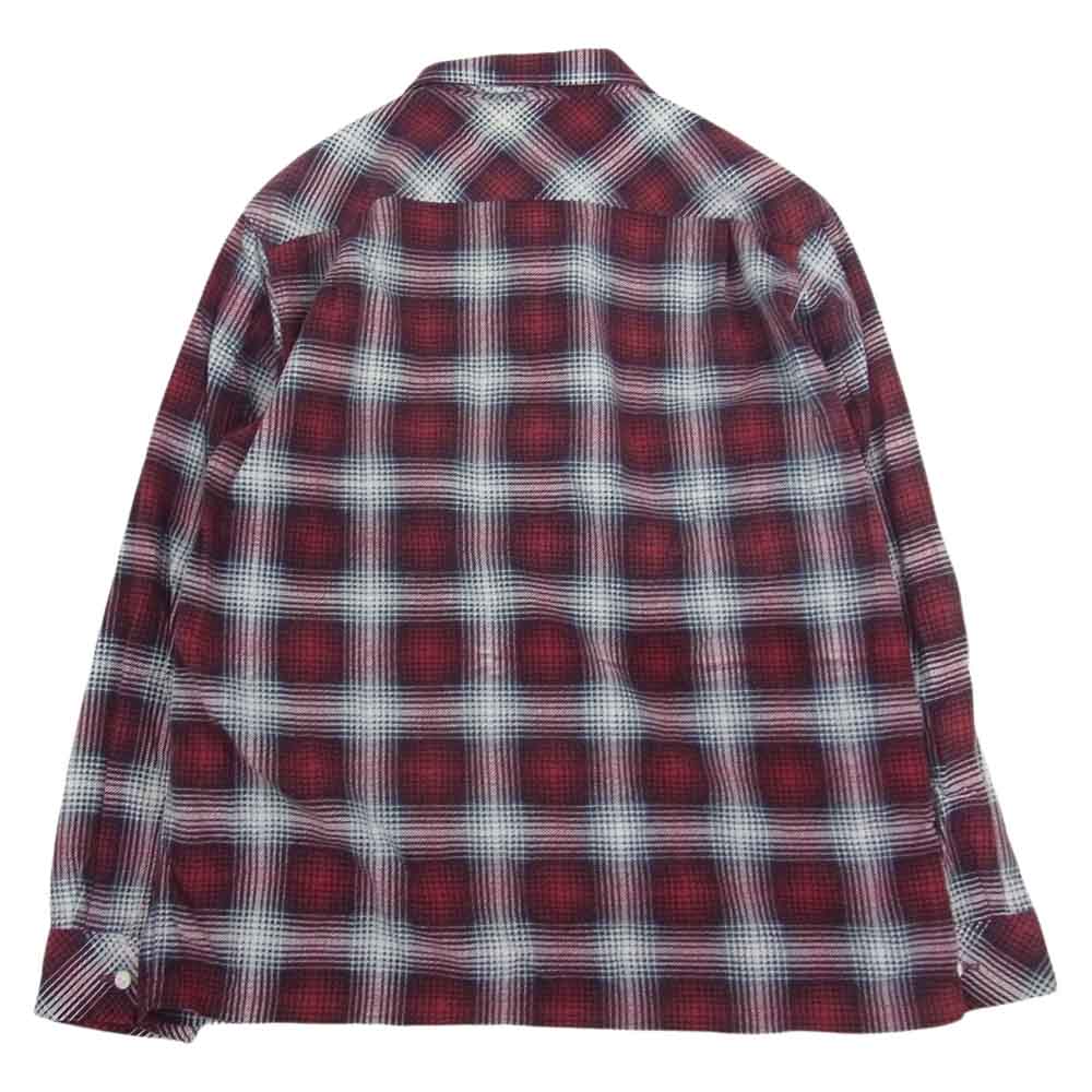 NUMBER(N)INE ナンバーナイン 03AW カート期 TOUCH ME I'M SICK～A NEW MORNING期 宮下貴裕 本人期 サイントチェック ネルシャツ 長袖 レッド系 3【中古】