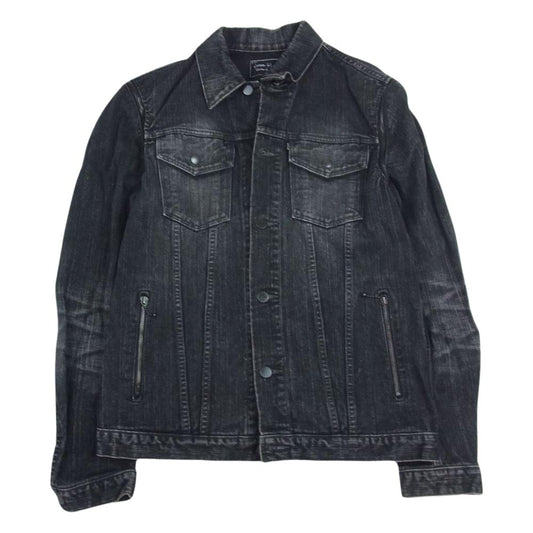 NUMBER(N)INE ナンバーナイン 04SS S04-NJ038 DREAM BABY DREAM期 宮下貴裕 本人期 袖着脱可能 アームホールファスナー 2WAY デニムジャケット デニムベスト ブラック系 3【中古】