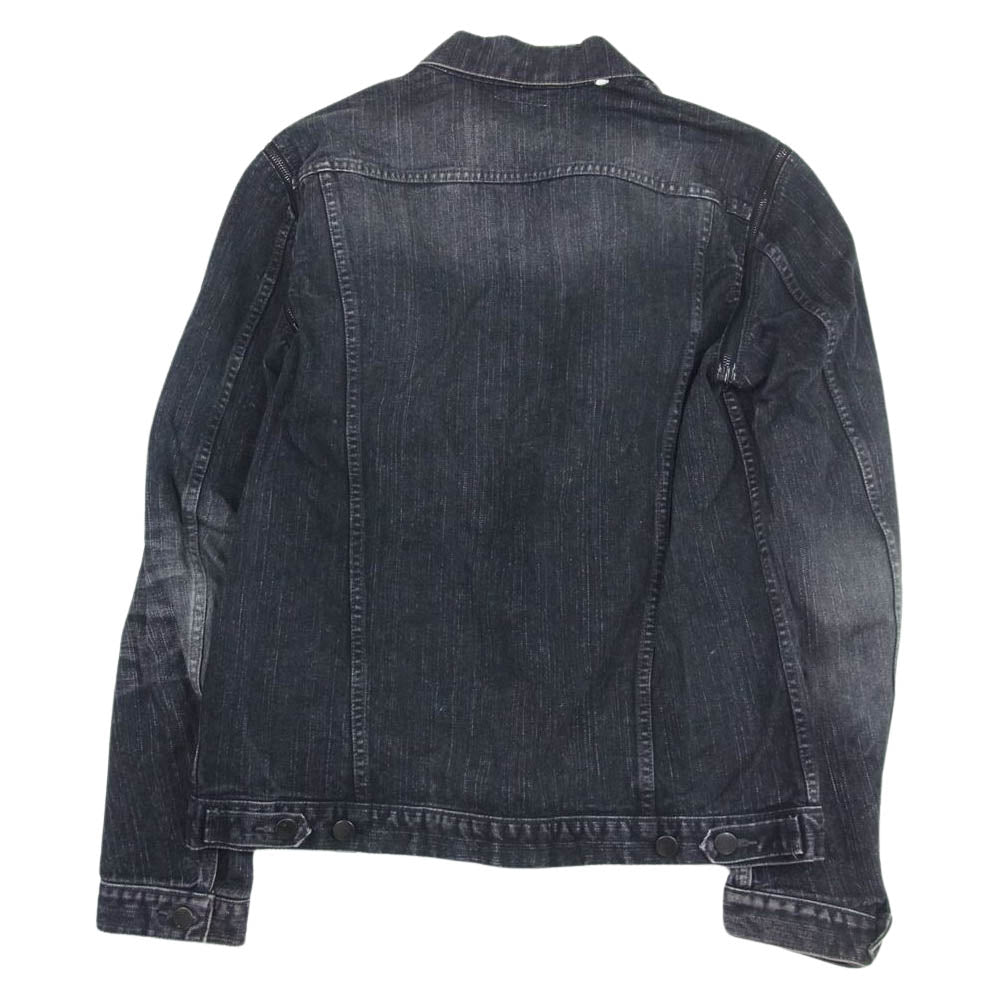 NUMBER(N)INE ナンバーナイン 04SS S04-NJ038 DREAM BABY DREAM期 宮下貴裕 本人期 袖着脱可能 アームホールファスナー 2WAY デニムジャケット デニムベスト ブラック系 3【中古】