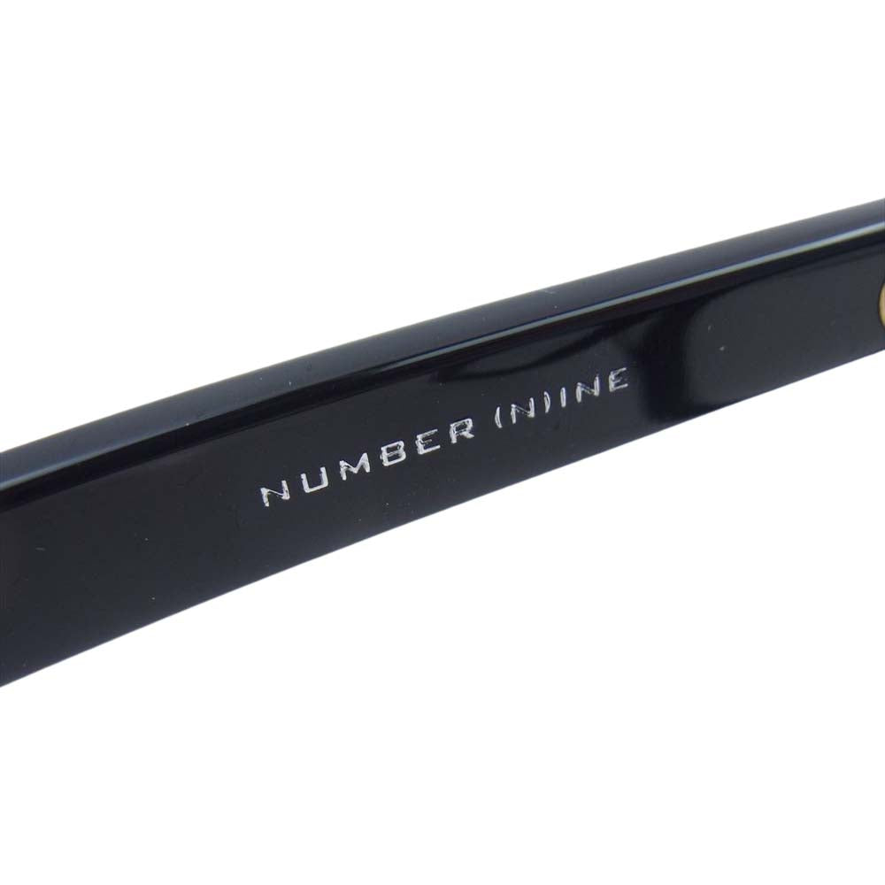 NUMBER(N)INE ナンバーナイン × 泰八郎謹製 度入り メガネ アイウェア ブラック系【中古】