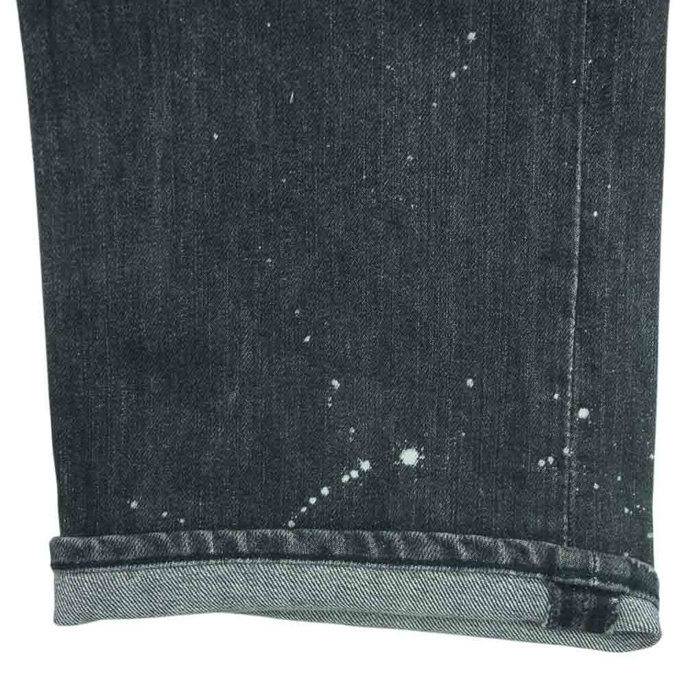 NUMBER(N)INE ナンバーナイン 01AW STANDARD期 宮下貴裕 本人期 スタンダード グランジ デニム ペイント ririジップ パンツ グレー系 3【中古】