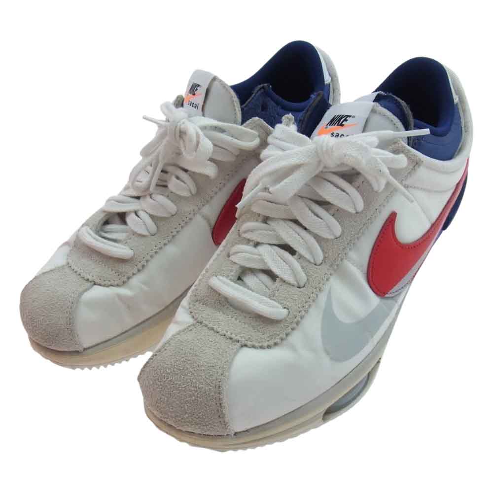 NIKE ナイキ DQ0581-100 × sacai サカイ Zoom Cortez White and University Red ズーム コルテッツ ホワイト アンド ユニバーシティレッド スニーカー マルチカラー系 29.5cm【中古】