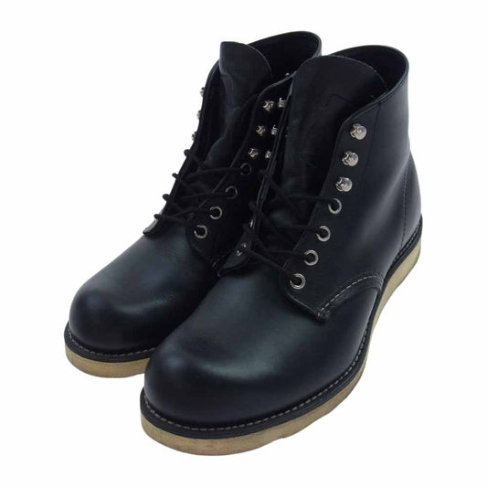 RED WING レッドウィング 8165 CLASSIC ROUND クラシック ラウンド ワーク ブーツ ブラック系 26cm【中古】