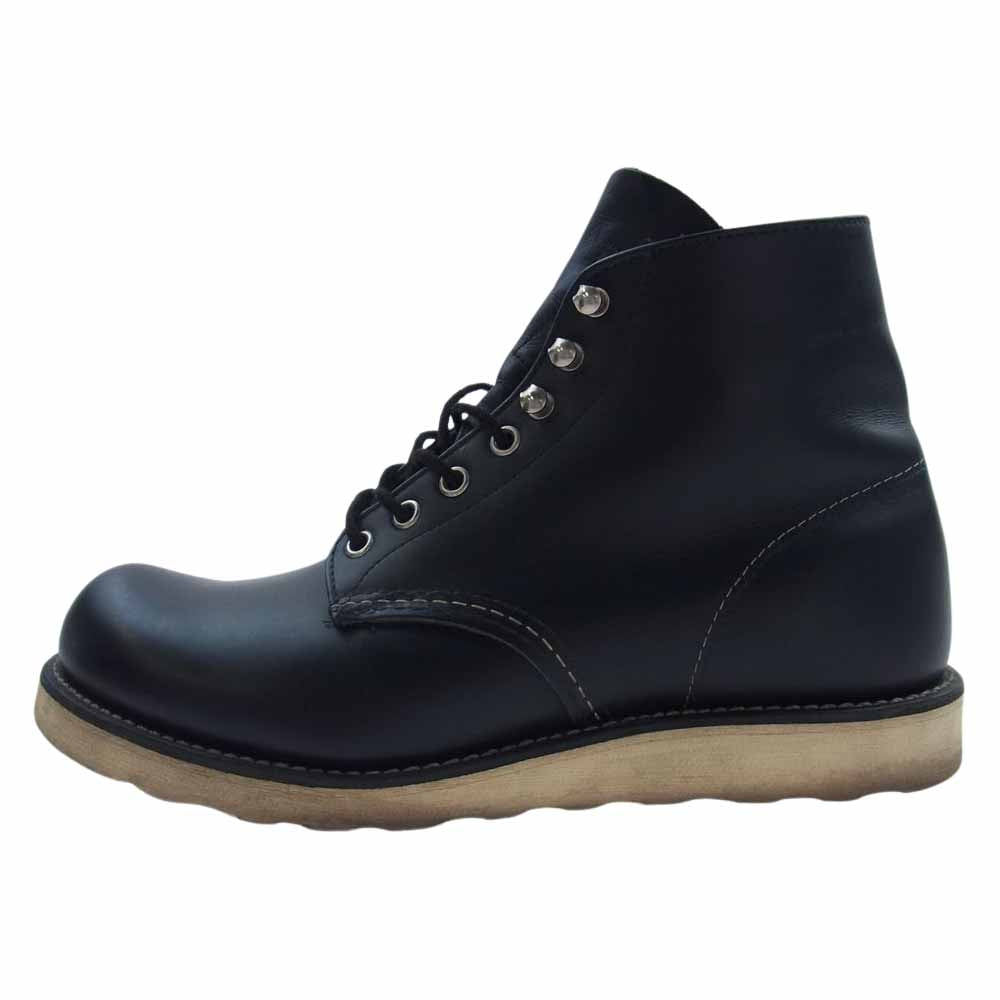 RED WING レッドウィング 8165 CLASSIC ROUND クラシック ラウンド ワーク ブーツ ブラック系 26cm【中古】