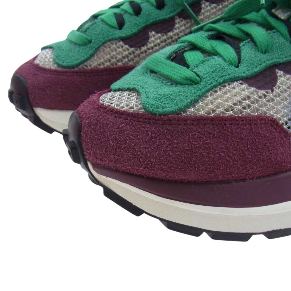 NIKE ナイキ DD3035-200 × sacai サカイ Vapor Waffle String/Red/Green ヴェイパー ワッフル ストリング グリーン スニーカー  STRING/BLACK-VILLAIN RED-NEPTUNE GREEN 27.5cm【中古】