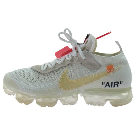 NIKE ナイキ AA3831-100 × OFF-WHITE オフホワイト AIR VAPORMAX WHITE  エアヴェイパーマックス FLYKNIT  フライニット THE TEN 10 ザテン スニーカー オフホワイト系 27.5cm【中古】