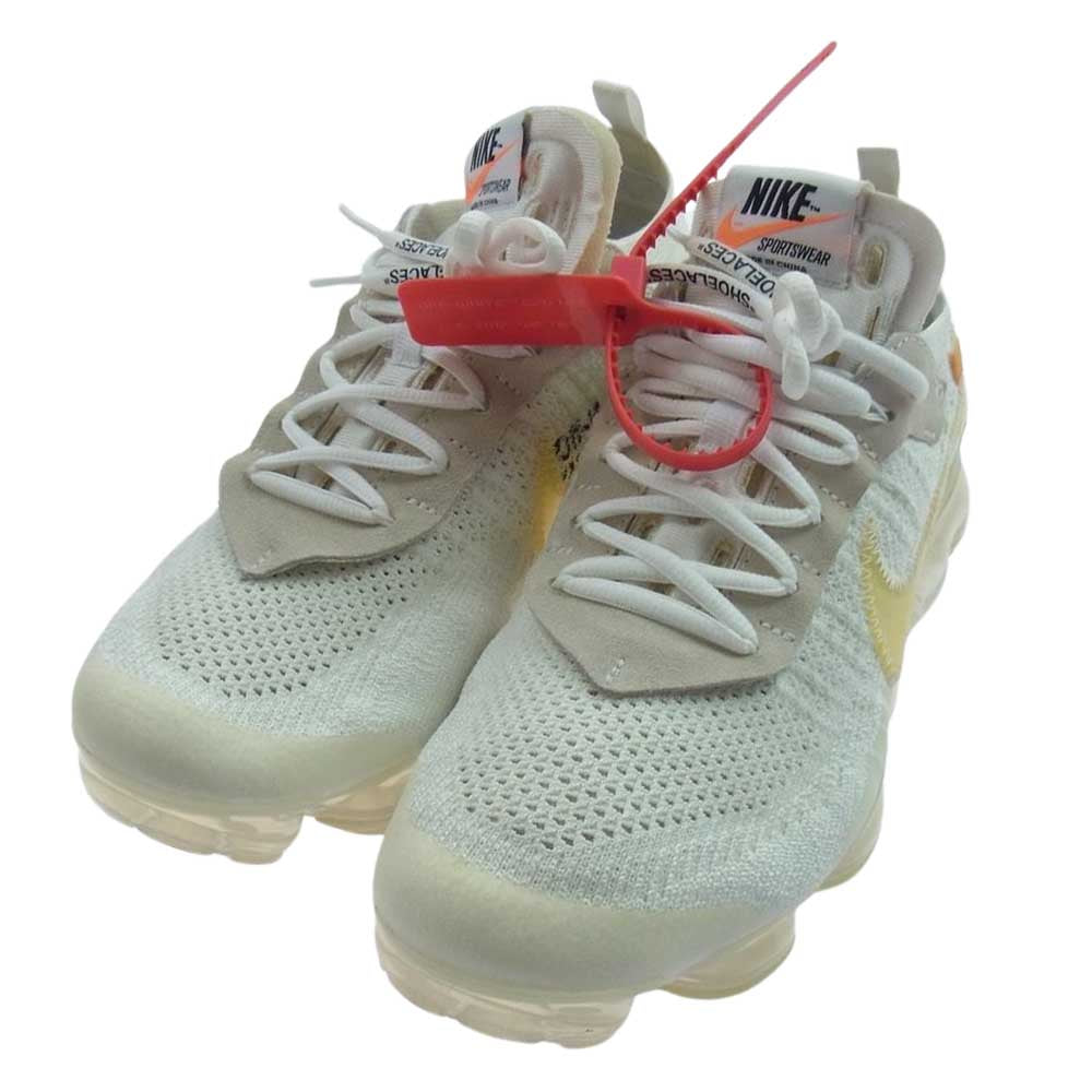 NIKE ナイキ AA3831-100 × OFF-WHITE オフホワイト AIR VAPORMAX WHITE  エアヴェイパーマックス FLYKNIT  フライニット THE TEN 10 ザテン スニーカー オフホワイト系 27.5cm【中古】