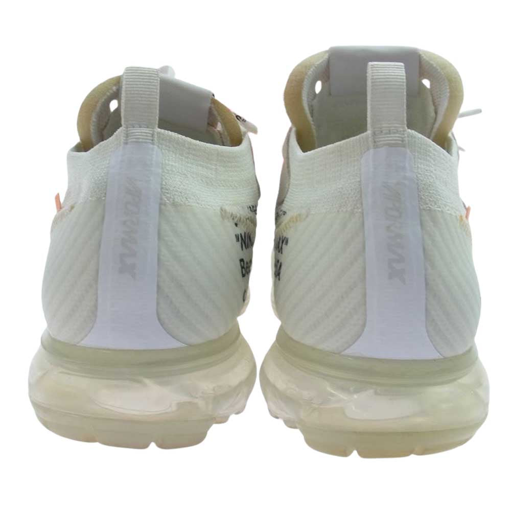 NIKE ナイキ AA3831-100 × OFF-WHITE オフホワイト AIR VAPORMAX WHITE  エアヴェイパーマックス FLYKNIT  フライニット THE TEN 10 ザテン スニーカー オフホワイト系 27.5cm【中古】