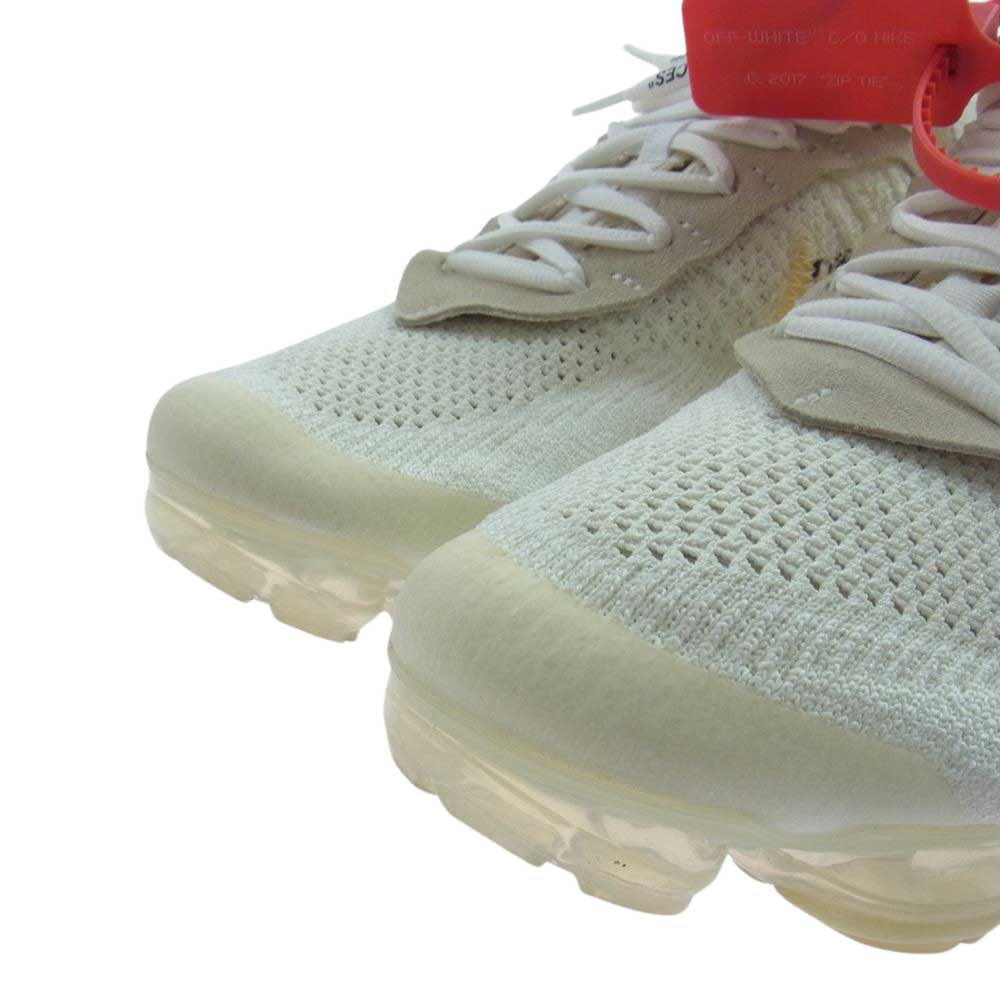 NIKE ナイキ AA3831-100 × OFF-WHITE オフホワイト AIR VAPORMAX WHITE  エアヴェイパーマックス FLYKNIT  フライニット THE TEN 10 ザテン スニーカー オフホワイト系 27.5cm【中古】