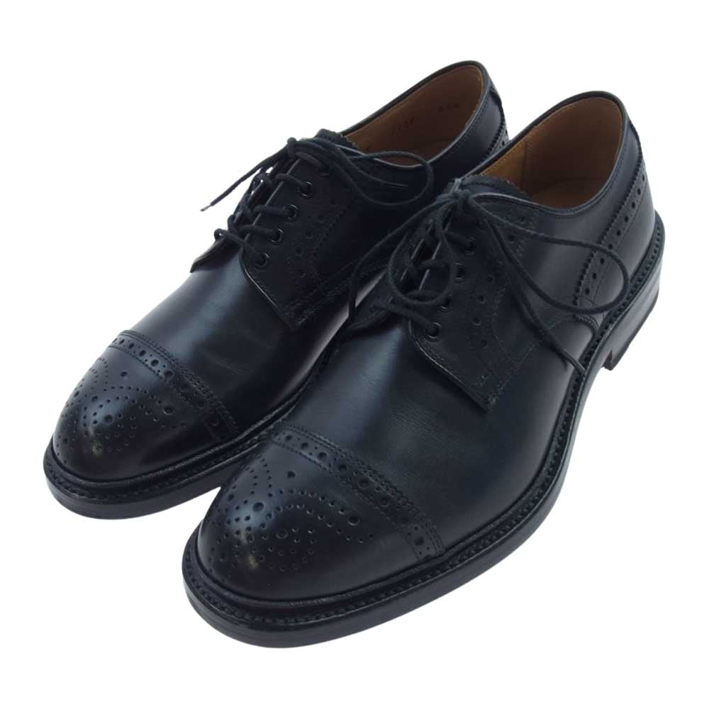 シェットランドフォックス  115F ハンプトン メダリオン シューズ ブラック系 6.5【美品】【中古】