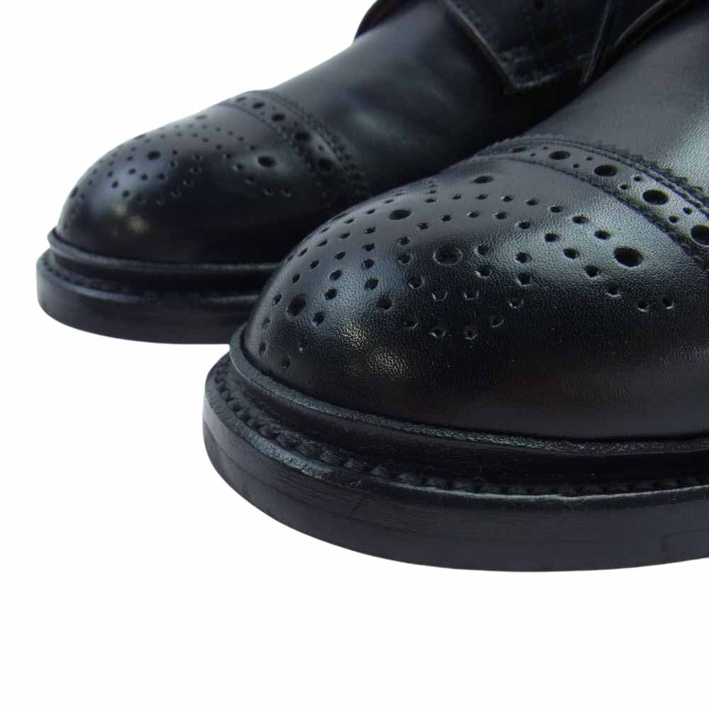 シェットランドフォックス  115F ハンプトン メダリオン シューズ ブラック系 6.5【美品】【中古】