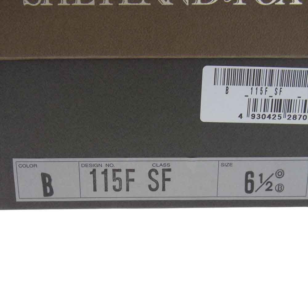 シェットランドフォックス  115F ハンプトン メダリオン シューズ ブラック系 6.5【美品】【中古】