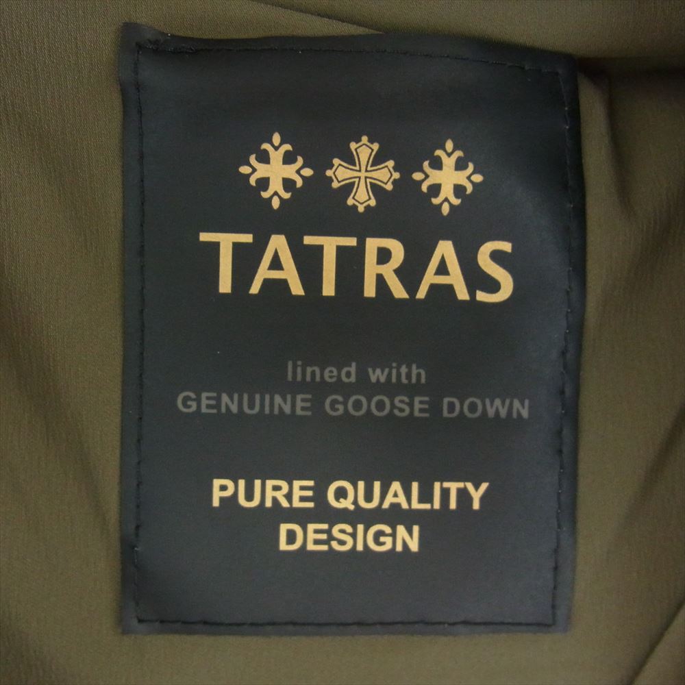TATRAS タトラス LTA7SH4492 国内正規品 SHIPS別注 CERAMICA ダウン コート ジャケット カーキ系 03【美品】【中古】