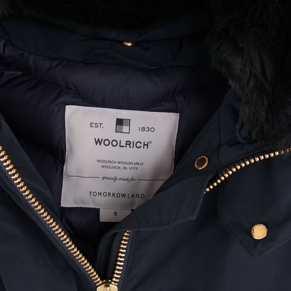 WOOLRICH ウールリッチ WWOU0425 トゥモローランド別注 ボウブリッジ ダウン コート ジャケット ネイビー系 S【中古】