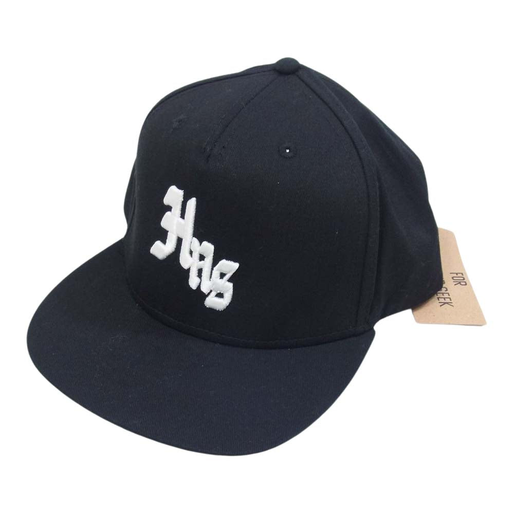HideandSeek ハイドアンドシーク スナップバック ロゴ キャップ ブラック系【美品】【中古】