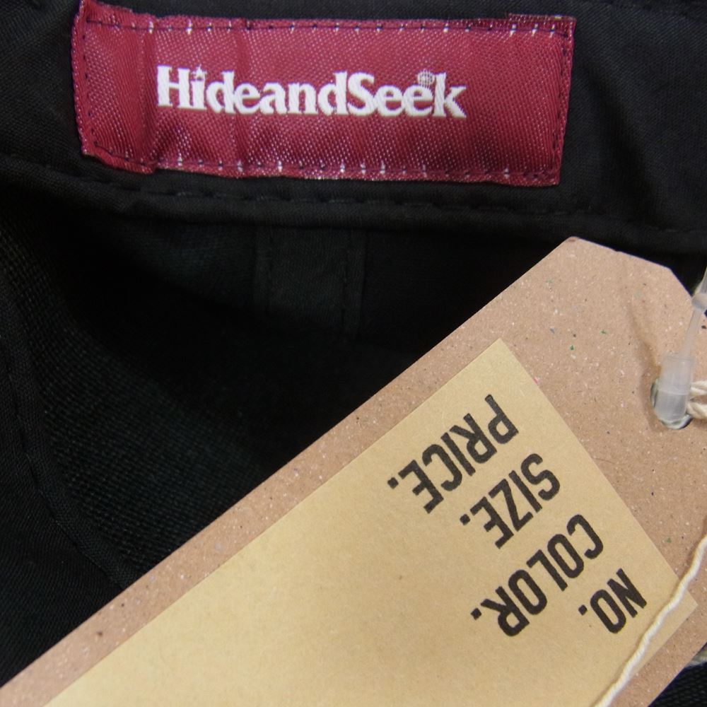 HideandSeek ハイドアンドシーク スナップバック ロゴ キャップ ブラック系【美品】【中古】