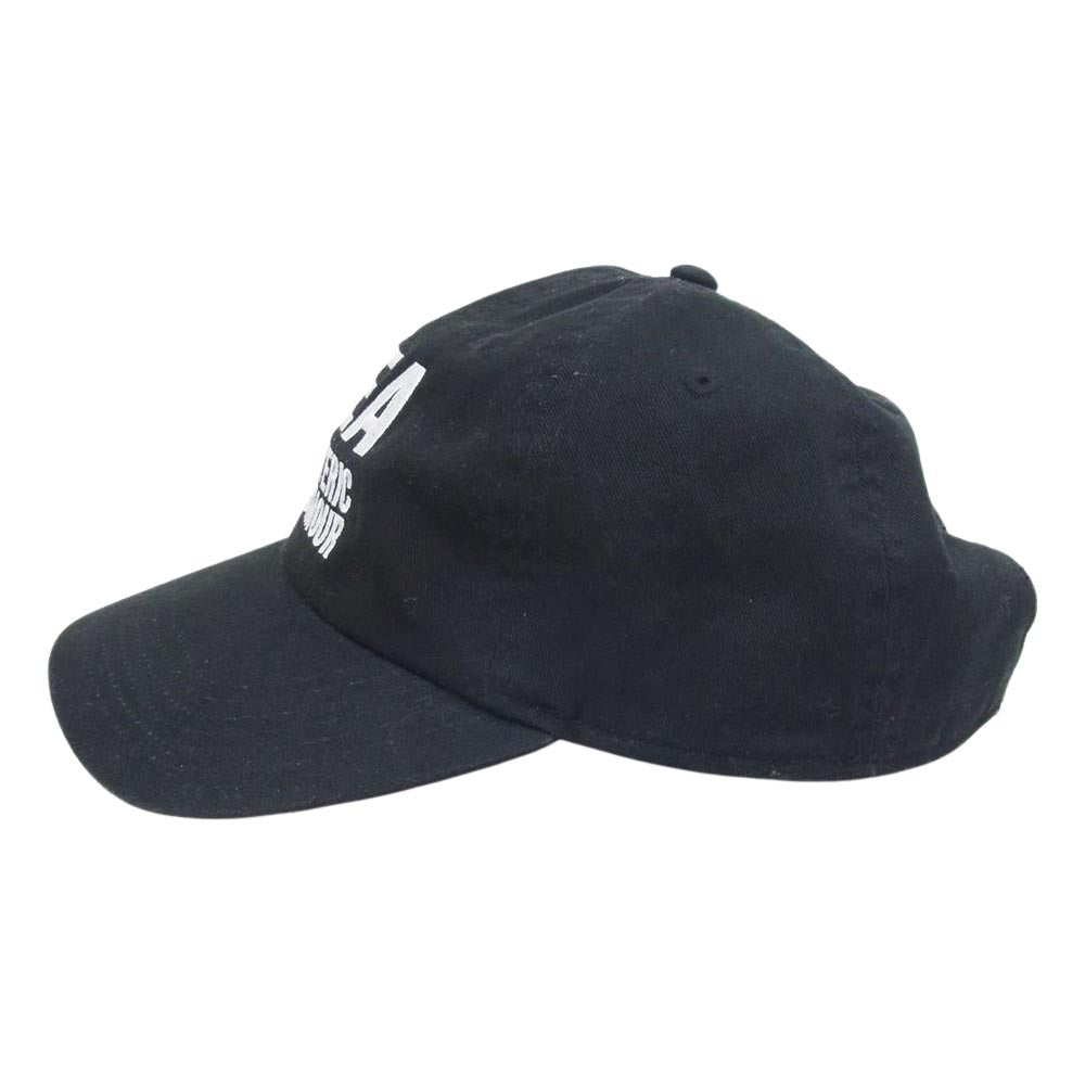 HYSTERIC GLAMOUR ヒステリックグラマー WDS-HYS-06 × WIND AND SEA ウィンダンシー ロゴ キャップ ブラック系【中古】
