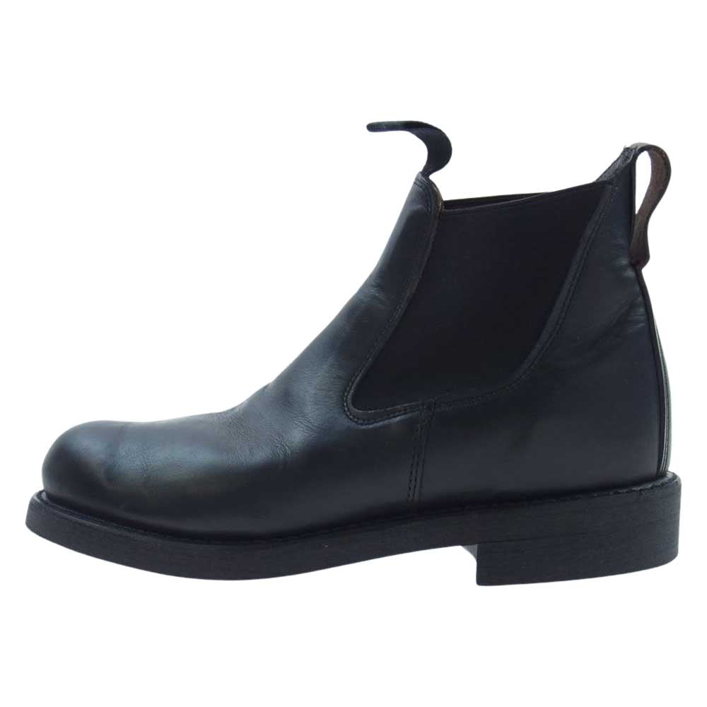 HYSTERIC GLAMOUR ヒステリックグラマー 81584-01 Vibramソール サイドゴア レザー ブーツ ブラック系 7.5E【中古】
