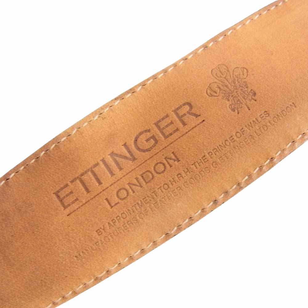 Ettinger エッティンガー レザー ベルト ブラウン系【中古】