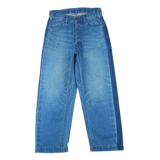 BRU NA BOINNE ブルーナボイン 7348 USED加工 マーチ デニム パンツ コットン 日本製 インディゴブルー系【中古】