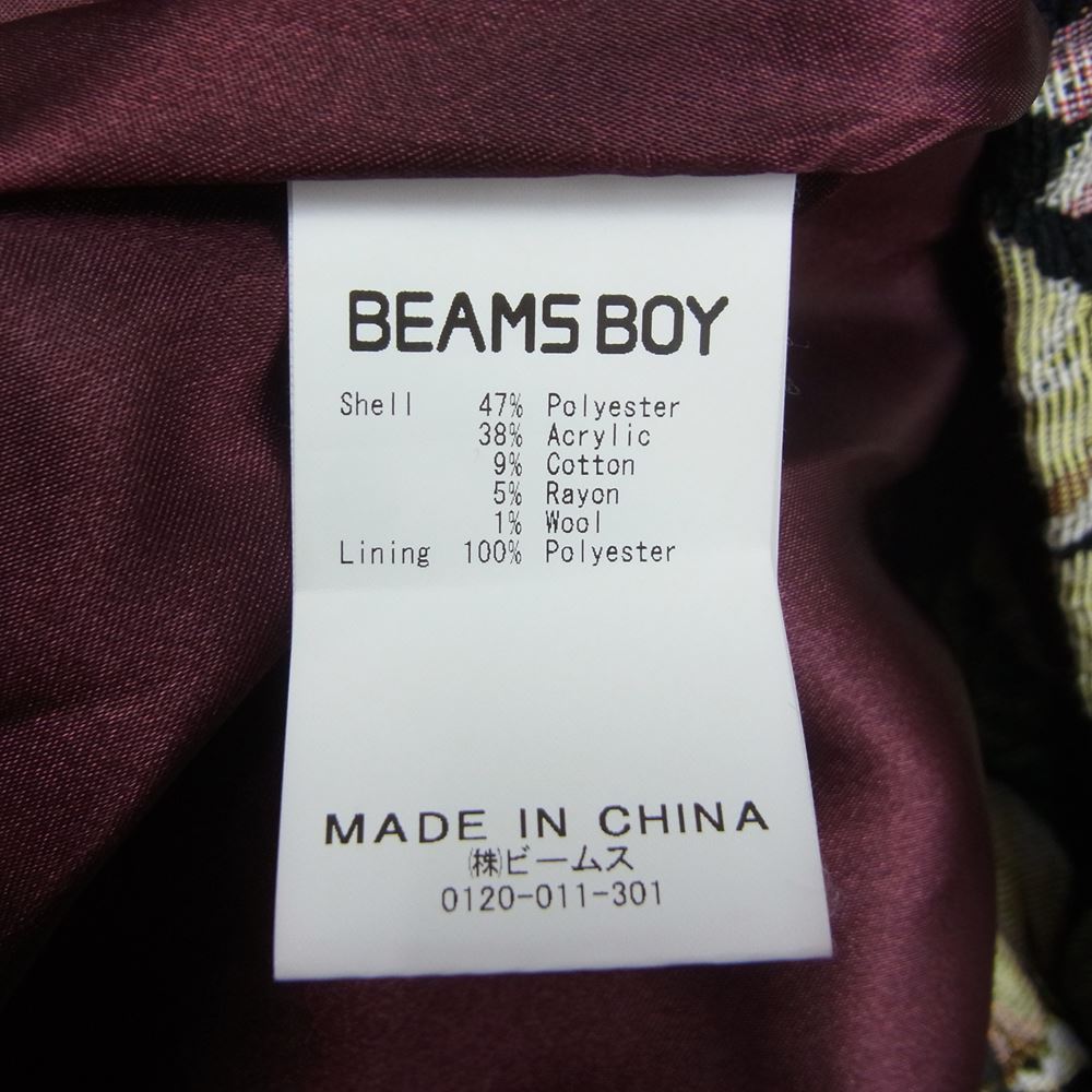 BEAMS BOY ビームスボーイ 18AW ゴブラン コーチ ジャケット 花柄 サイズ表記無【中古】