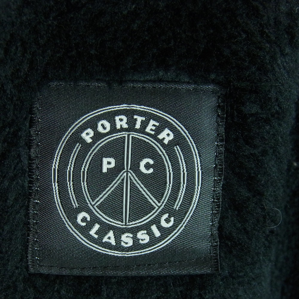 PORTER CLASSIC ポータークラシック HIGH LOFT FLEECE TURTLENECK ハイロフト フリース パンツ ブラック系 L【中古】