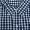 PORTER CLASSIC ポータークラシック ROLL UP GINGHAM CHECK SHIRT ロールアップ ギンガム チェック 長袖 シャツ ネイビー ネイビー系 ホワイト系 ギンガムチェック柄 XL【中古】