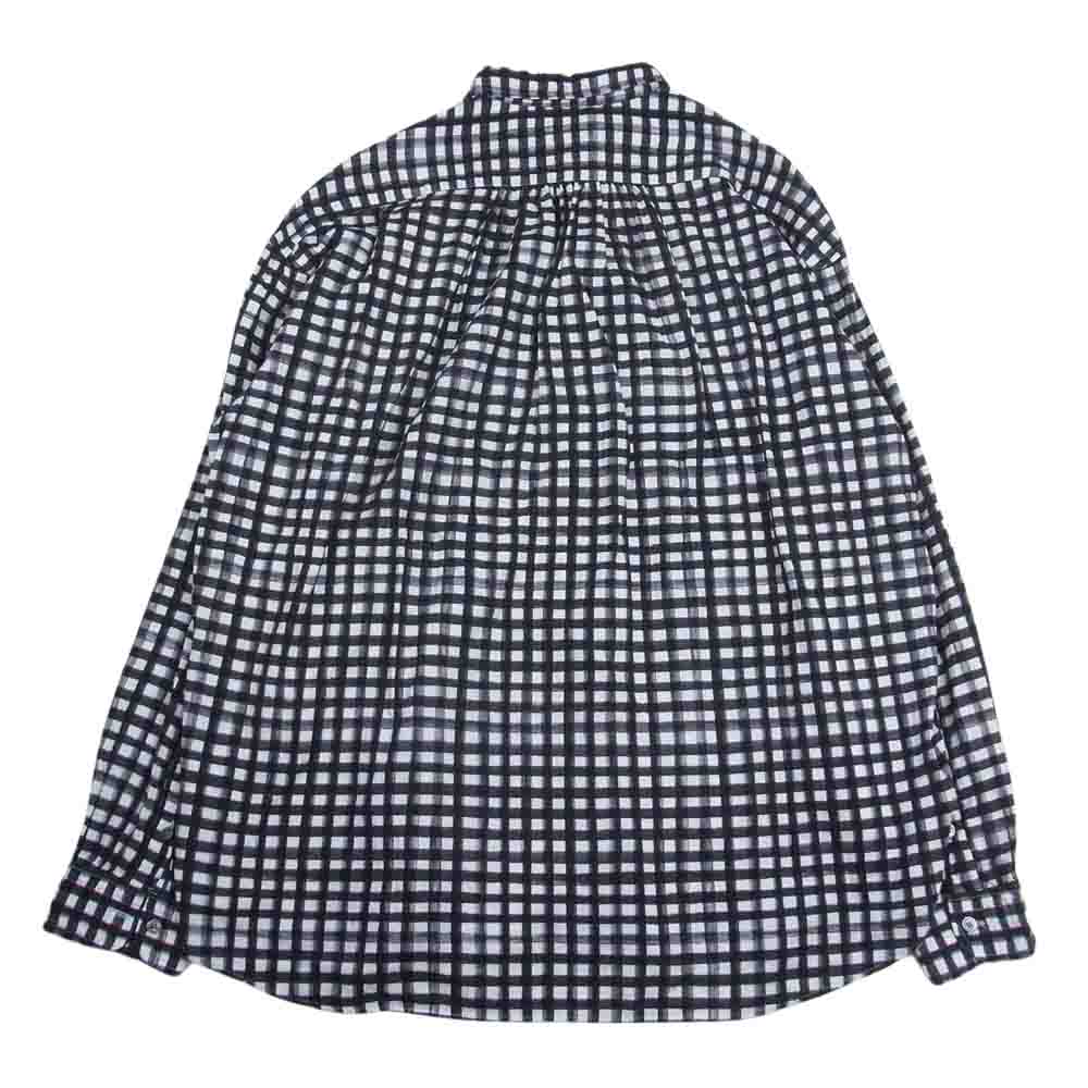 PORTER CLASSIC ポータークラシック ROLL UP GINGHAM CHECK SHIRT ロールアップ 水彩 ギンガムチェック シャツ ブラック ブラック系 ホワイト系 ギンガムチェック XL【中古】