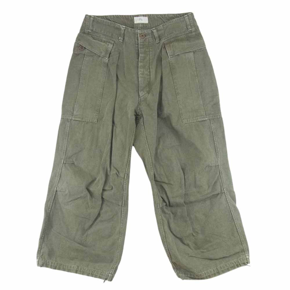 ヘリル 22AW 22-030-HL-8020-3 Duck Cargopants ダック カーゴ パンツ オリーブドラブ カーキ系 2【中古】