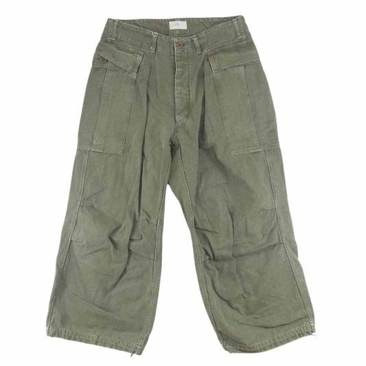 ヘリル 22AW 22-030-HL-8020-3 Duck Cargopants ダック カーゴ パンツ オリーブドラブ カーキ系 2【中古】