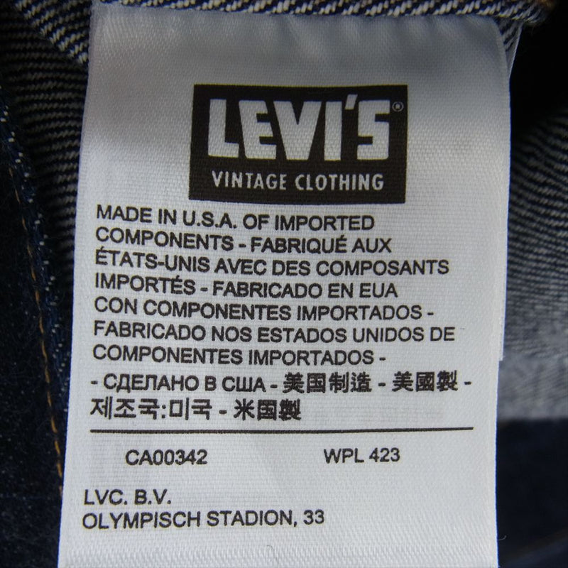 Levi's リーバイス PC9-70507-0056 LVC TYPE 2 JACKET 1953 507XX 2nd セカンド W42【中古】