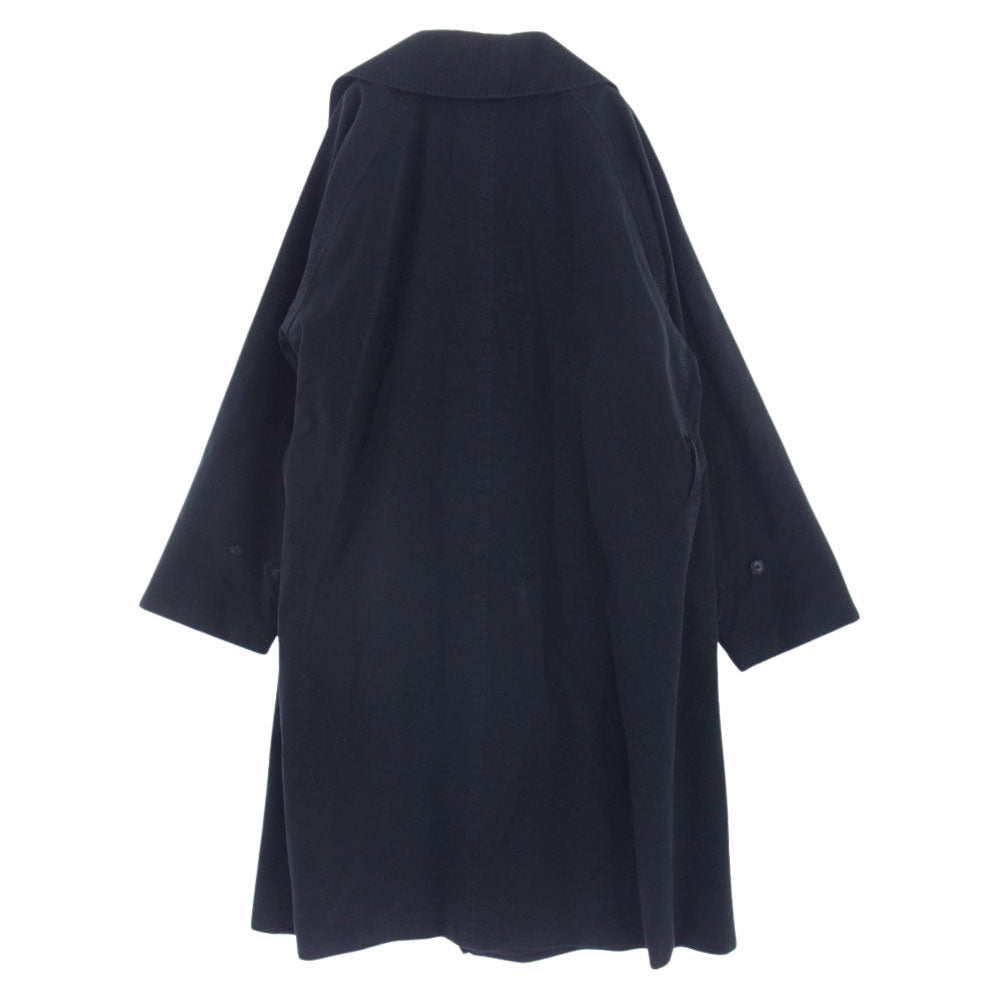 COMOLI コモリ 22SS V01-04008  WASHED TIELOCKEN COAT ウォッシュド タイロッケン コート ブラック系 2【新古品】【未使用】【中古】