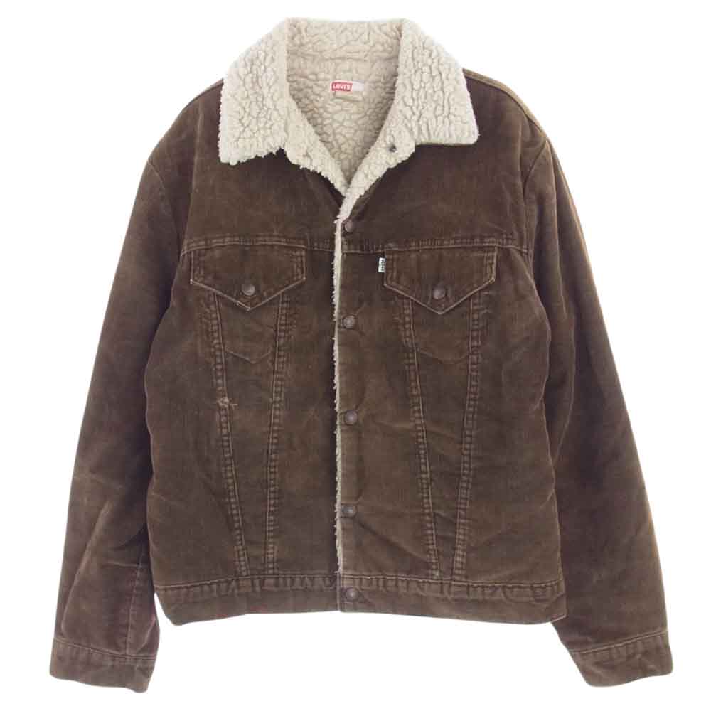 Levi's リーバイス 70506-1529 70's コーデュロイ ボア ジャケット シルバータブ  USA製 ブラウン系 L【中古】