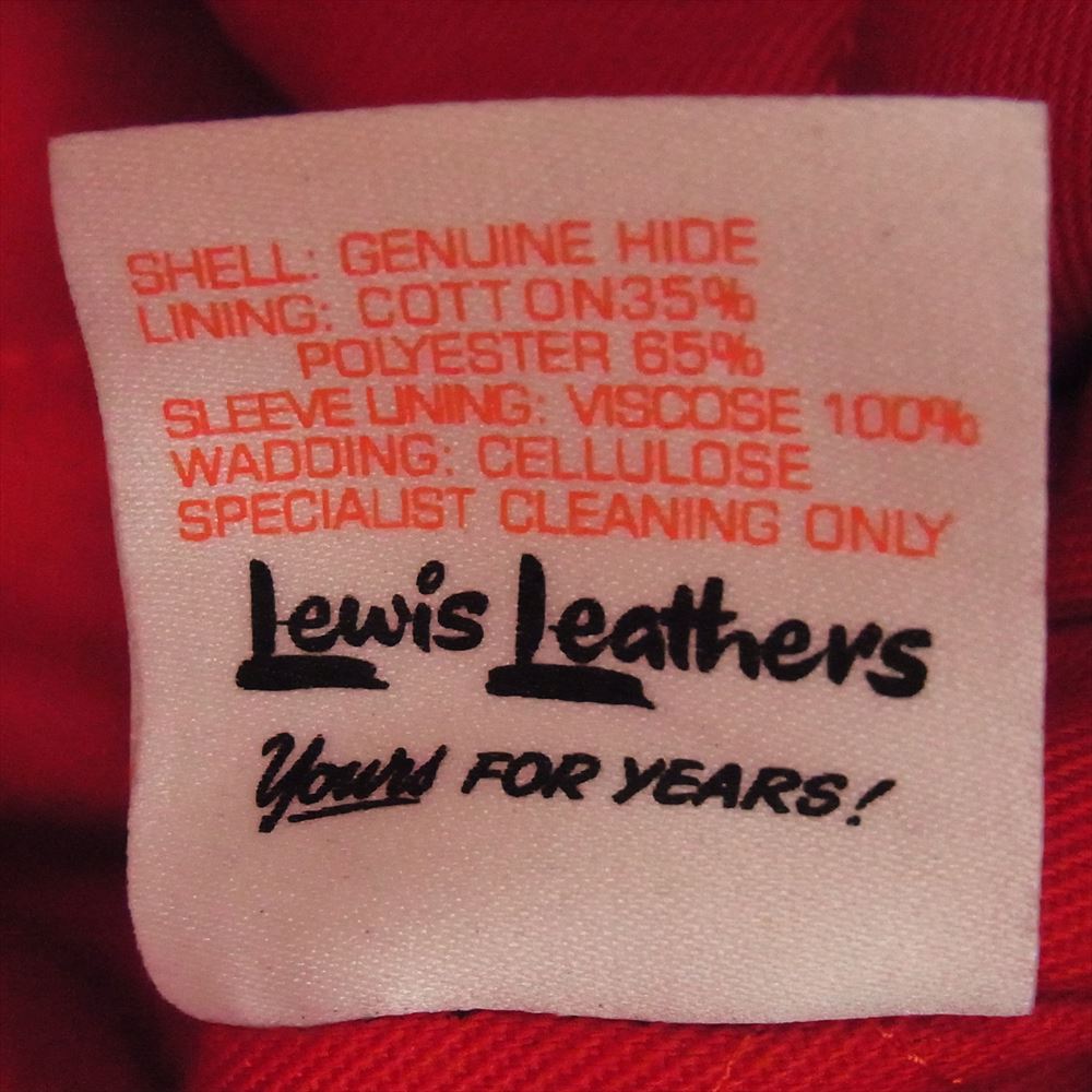 Lewis Leathers ルイスレザー No 68 SUPER SPORTS MAN ホースハイド スーパー スポーツマン レザー ライダース ジャケット ブラック系 40【中古】