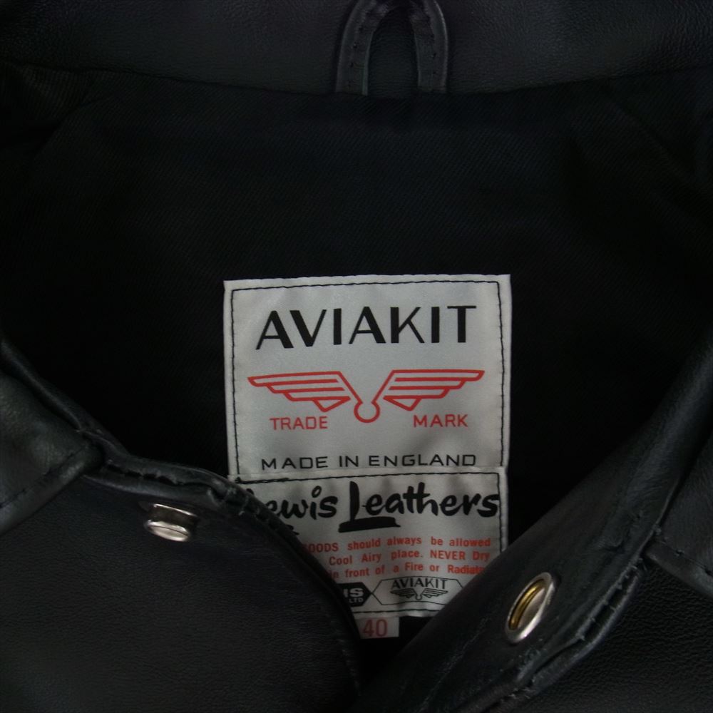 Lewis Leathers ルイスレザー No 988 WESTERN JACKET ラットランド シープ レザー ウエスタン ジャケット ブラック系 40【中古】