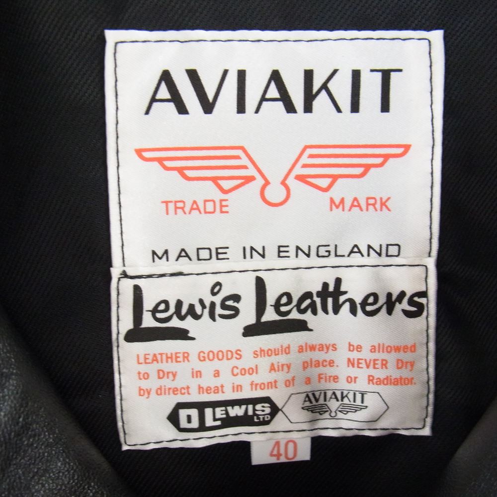 Lewis Leathers ルイスレザー No 988 WESTERN JACKET ラットランド シープ レザー ウエスタン ジャケット ブラック系 40【中古】