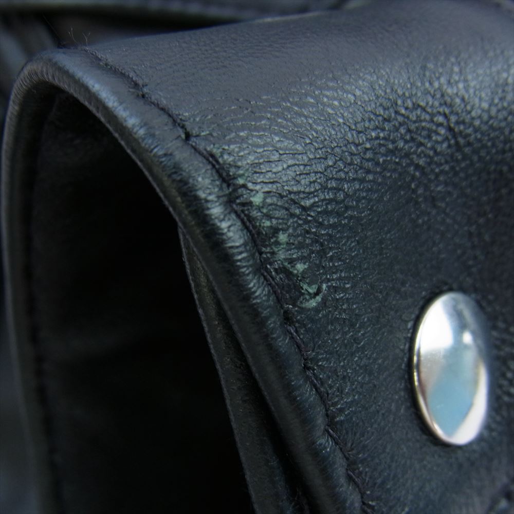 Lewis Leathers ルイスレザー No 988 WESTERN JACKET ラットランド シープ レザー ウエスタン ジャケット ブラック系 40【中古】